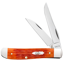 Case XX #57531 - Mini Trapper - Tequila Sunrise Bone - Crandall Jig, with Wharncliffe Blade