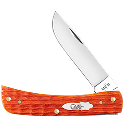 Case XX #57533 - Sod Buster Jr - Tequila Sunrise Bone - Crandall Jig