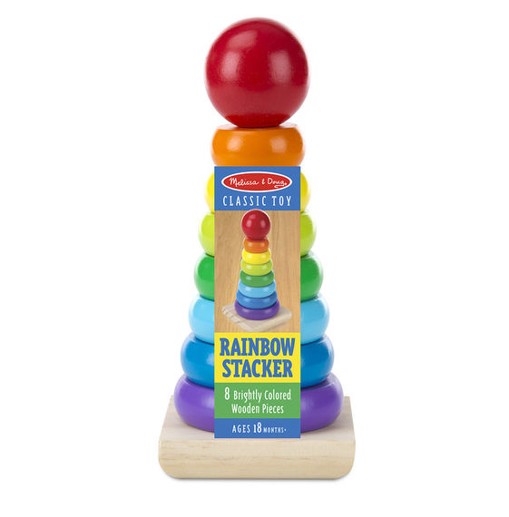 576 - Melissa & Doug Rainbow Stacker Classic Toy