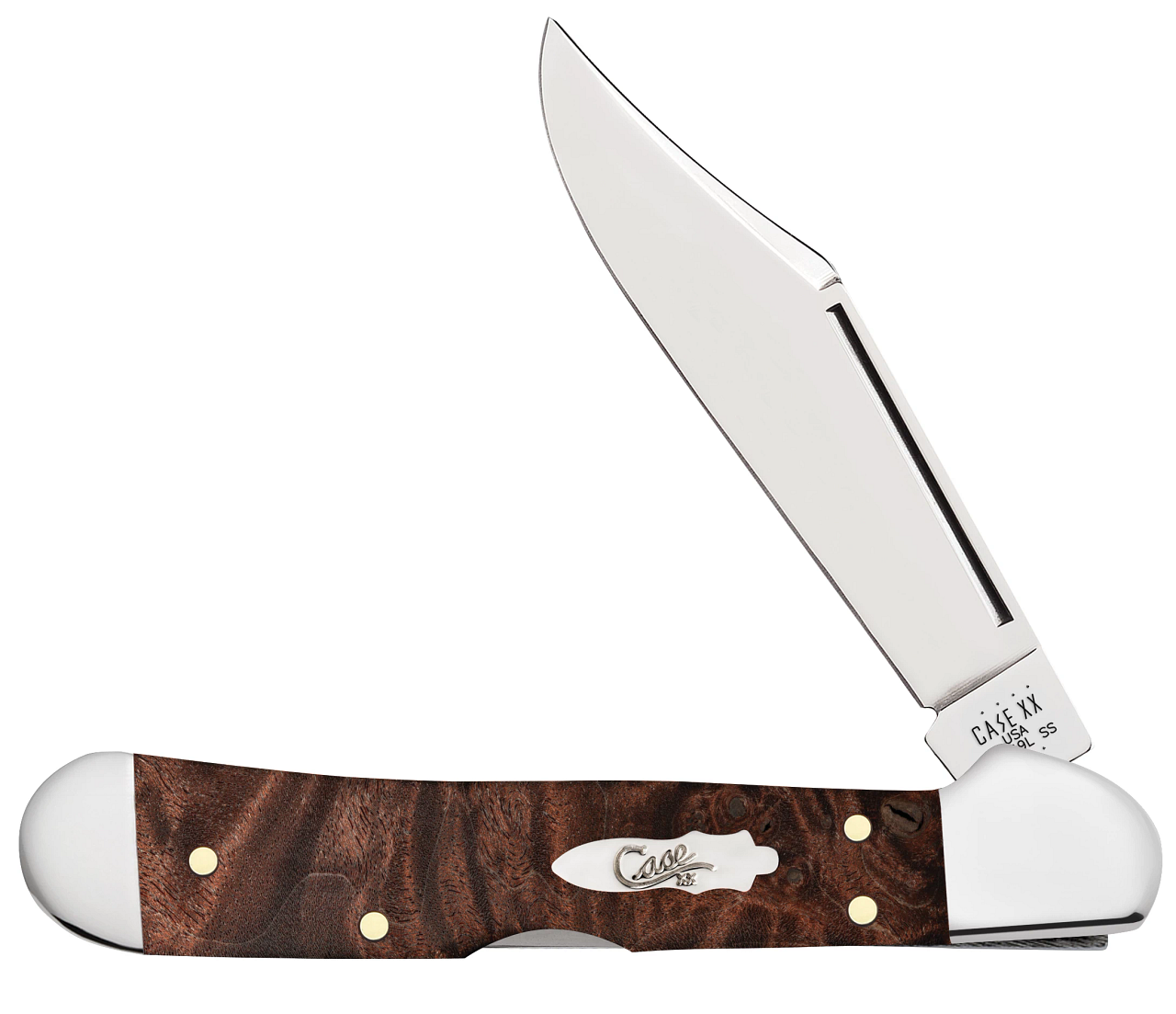 Case #64067 - Mini Copperlock - Brown Maple Burl