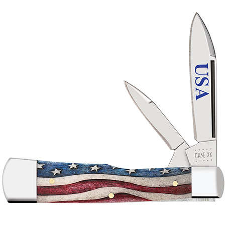 Case XX #64140 Gunstock - Star Spangled Natural Bone