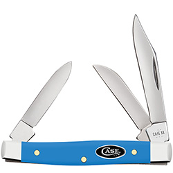 Case XX #68904 - Small Stockman - Smooth Light Blue Synthetic 