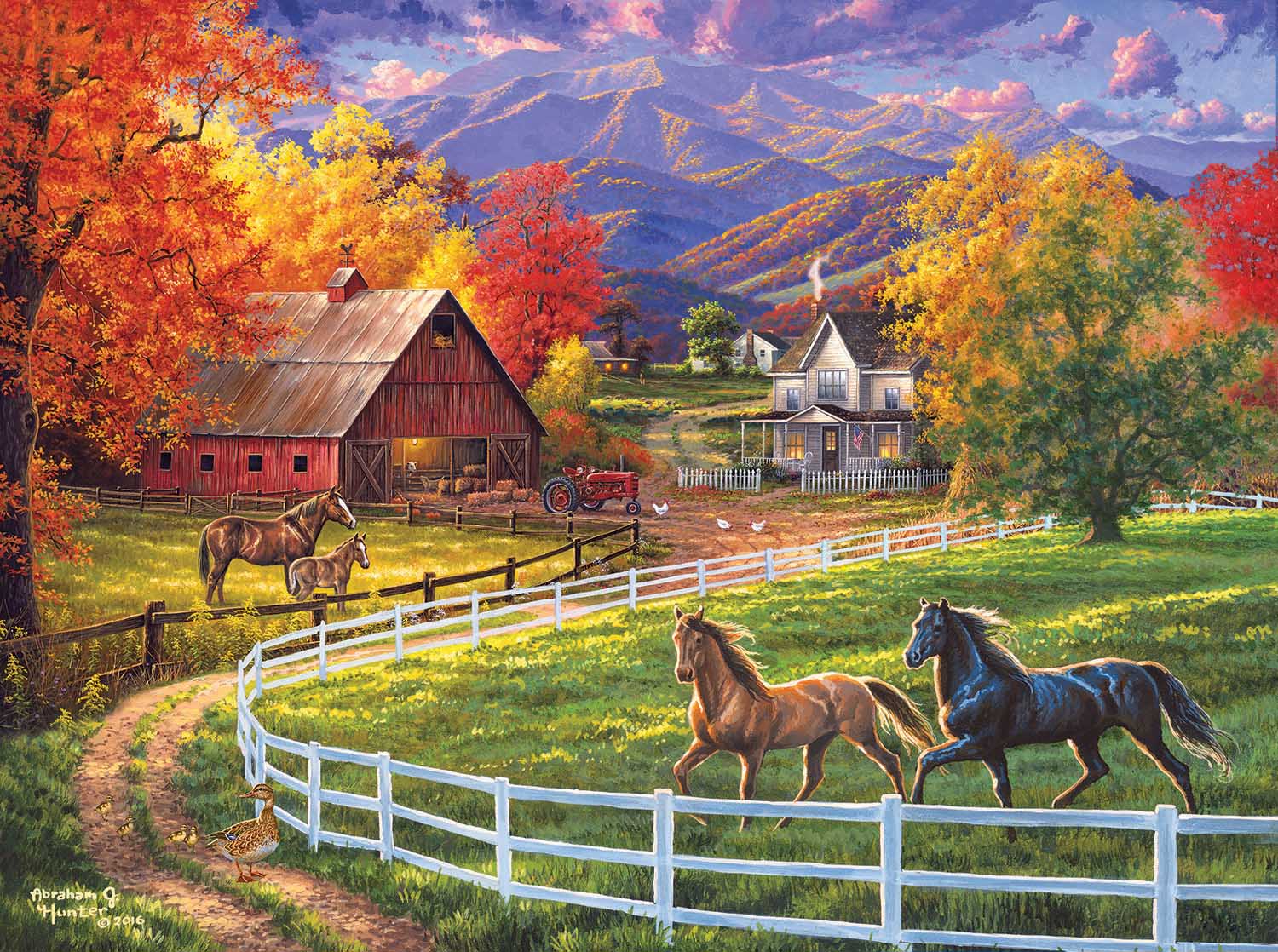 SunsOut Puzzle - #69792 - Horse Valley Farm - 1000pc Jigsaw Puzzle