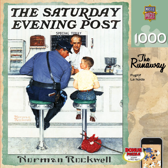 Leanin' Tree/MasterPieces Puzzle - #71408 Saturday Evening Post: The Runaway - 1000pc Jigsaw Puzzle