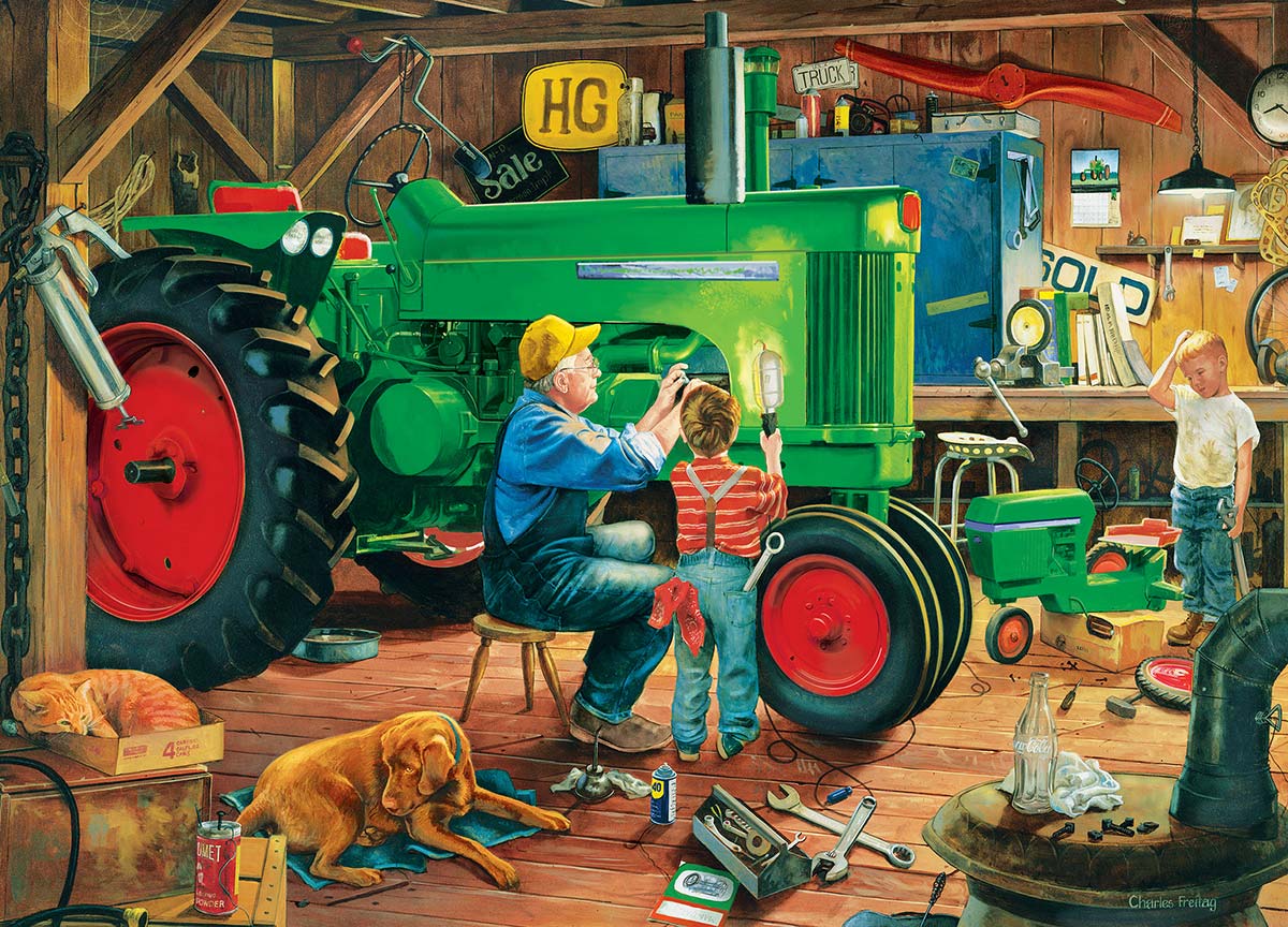 Leanin' Tree/MasterPieces Puzzle - #71919 Farm Country: The Restoration - 1000pc Jigsaw Puzzle