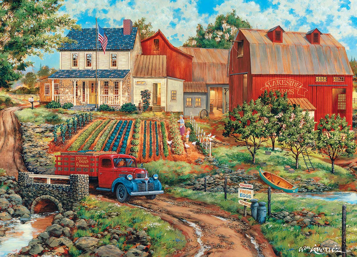Leanin' Tree/MasterPieces Puzzle - #71921 Farm Country: Grandma's Garden - 1000pc Jigsaw Puzzle