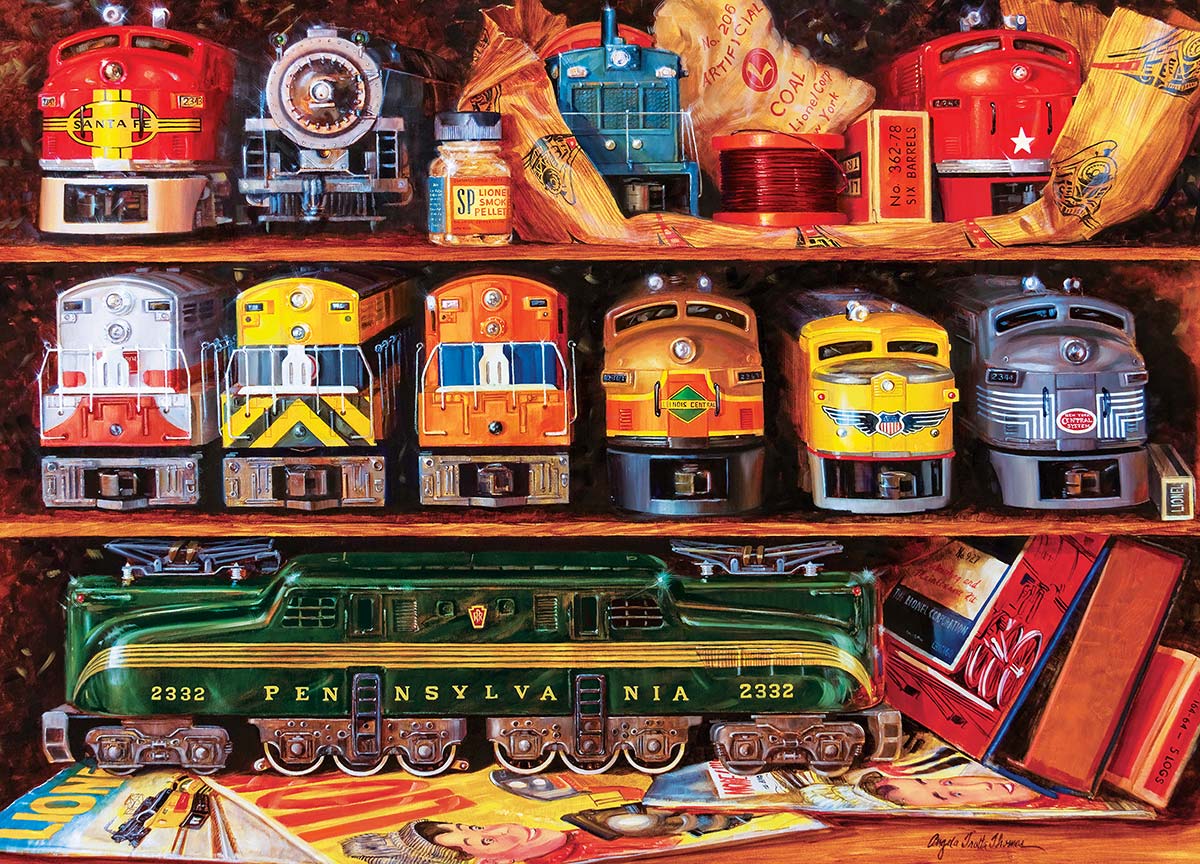 Leanin' Tree/MasterPieces Puzzle - #71973 Lionel Trains: Well Stocked Shelves - 1000pc Jigsaw Puzzle