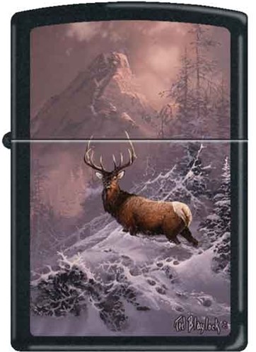 Zippo - #71992 Lone Bull Elk Lighter by Ted Blaylock