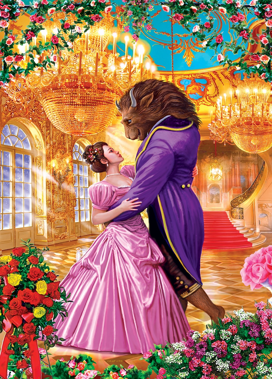 Leanin' Tree/MasterPieces Puzzle - #72017 Classic Fairytales: Beauty & The Beast - 1000pc Jigsaw Puzzle