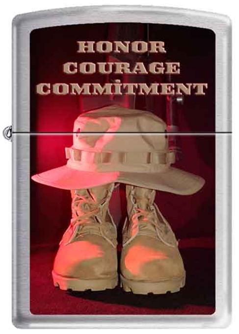 Zippo - #76528 Honor, Courage, Commitment Lighter