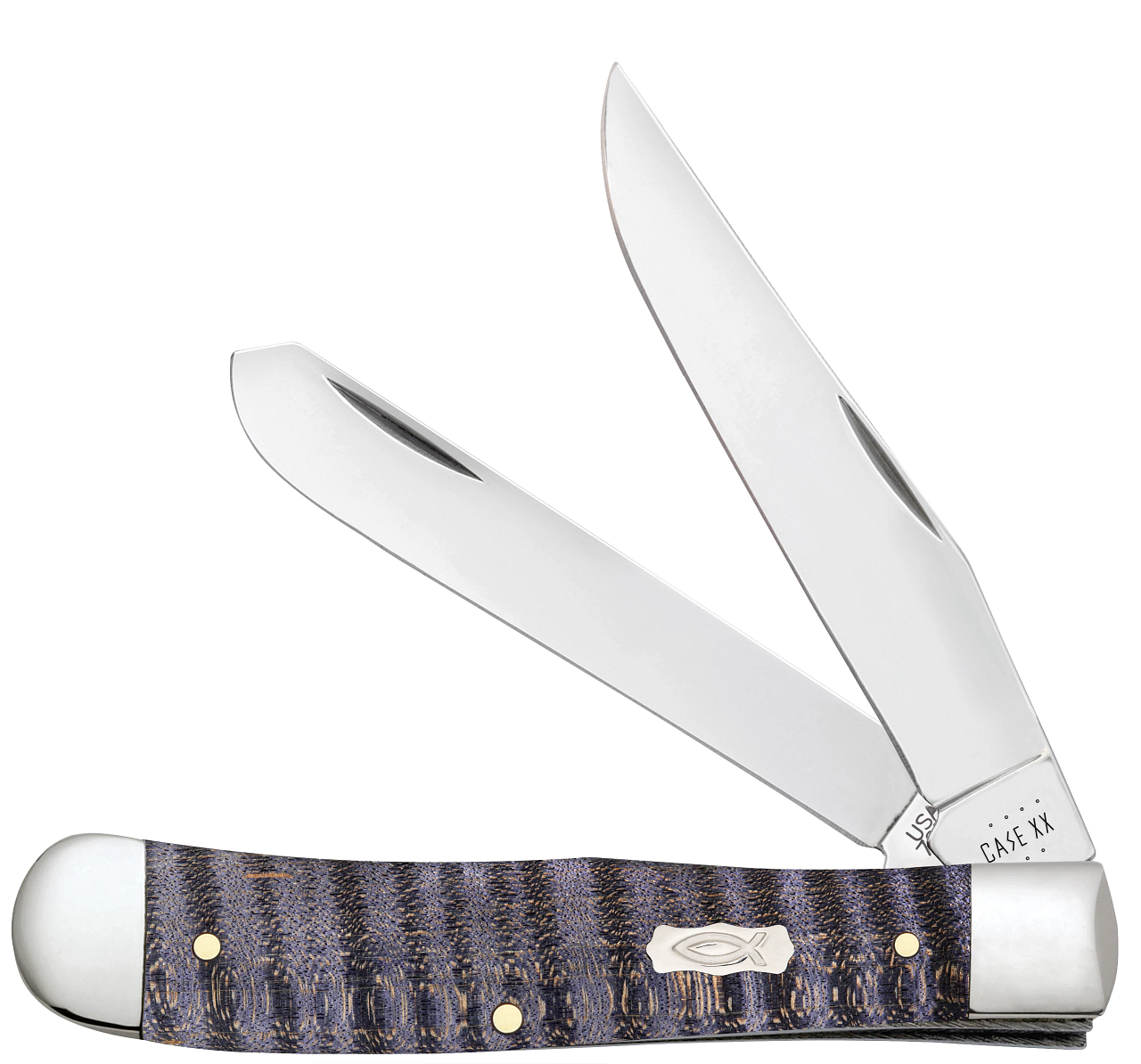 Case XX #80540 - Trapper - Purple Curly Maple Ichthus