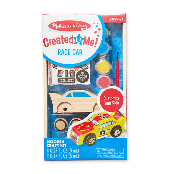 8829 - Melissa & Doug Decorate-Your-Own Wooden Race Car