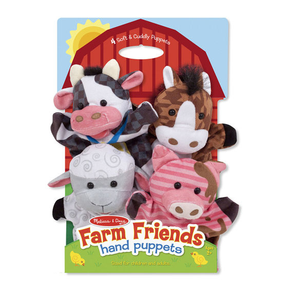 9080 - Melissa & Doug Farm Friends Hand Puppets