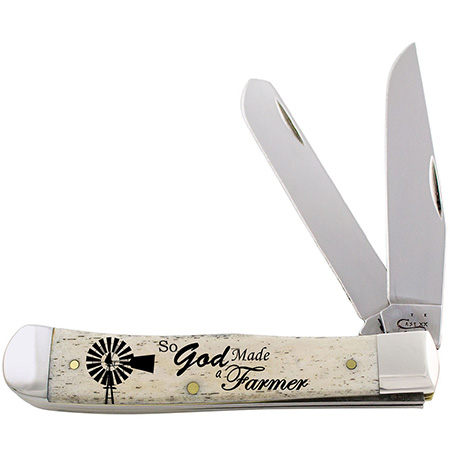 Case XX #9100580 - Trapper - Smooth Bone - God Made a Farmer