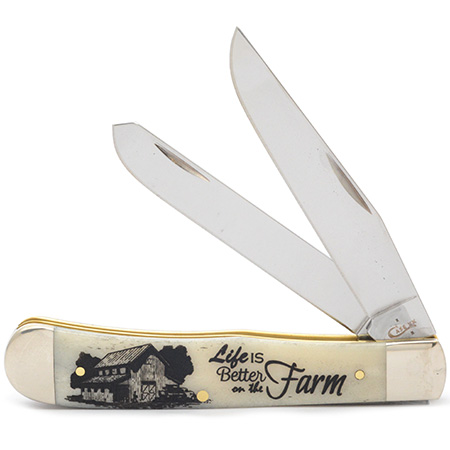 Case XX #9100582 - Trapper Smooth Bone - Life Is Better On The Farm 