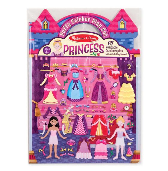 9100 - Melissa & Doug Puffy Sticker Play Set: Princess