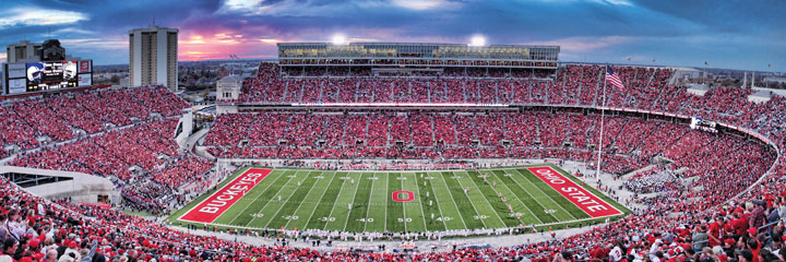 Leanin' Tree/MasterPieces Puzzle - #91330 NCAA Ohio State Buckeyes University Stadium - 100pc Panoramic Jigsaw Puzzle