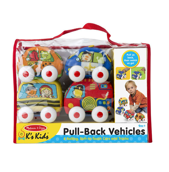 9168 - Melissa & Doug Pull-Back Vehicles Baby and Toddler Toy