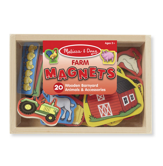 9279 - Melissa & Doug Wooden Farm Magnets 