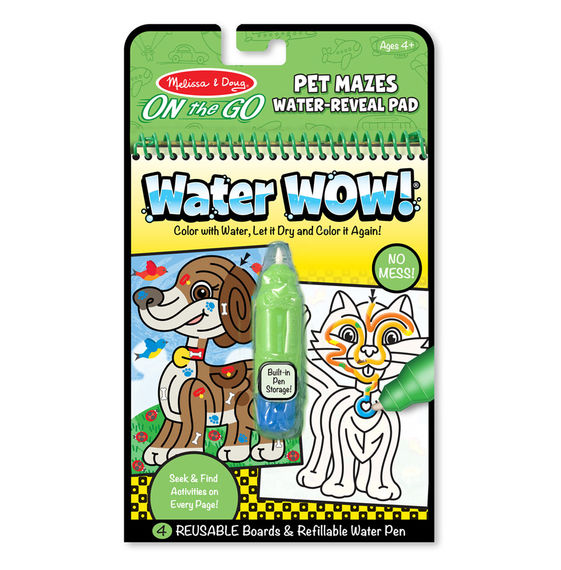 9484 - Melissa & Doug Water WOW! Pet Mazes On-the-Go Travel Activity