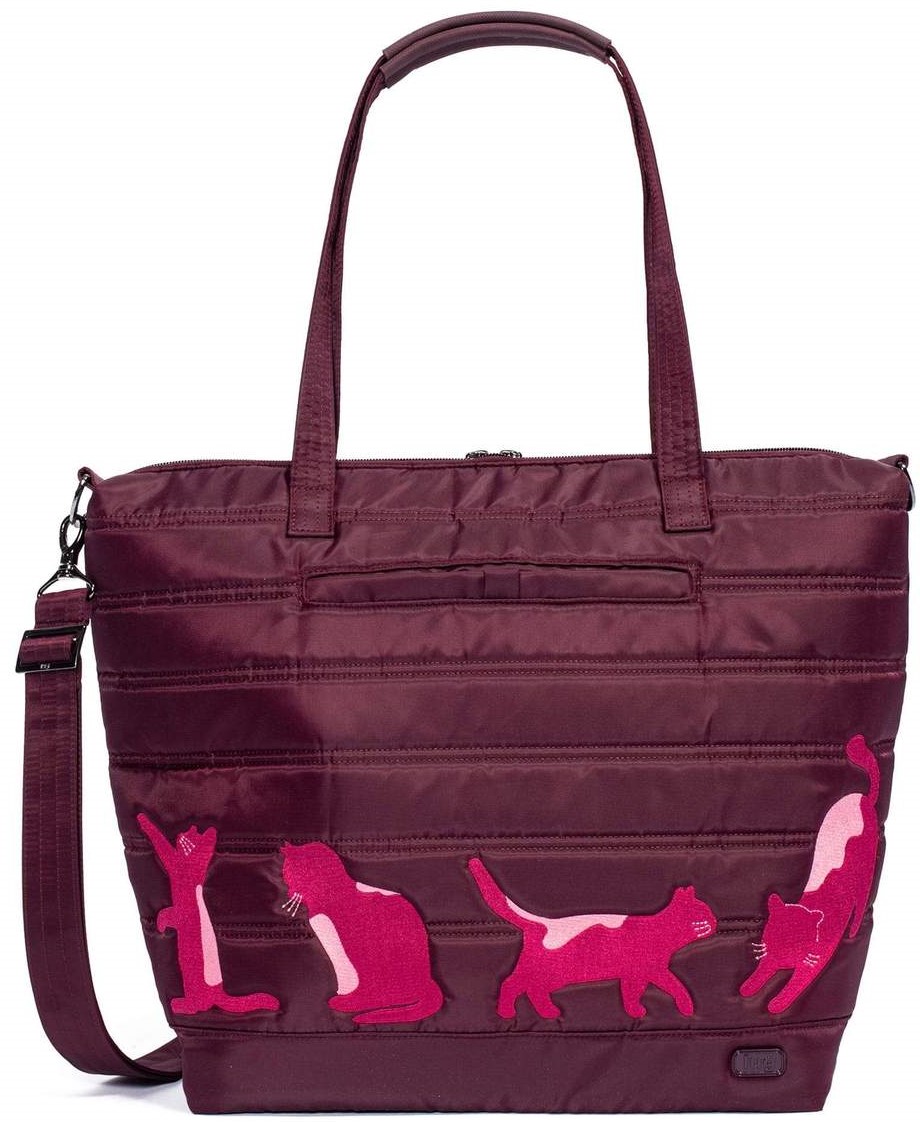 LUG - Apollo - Day to Night, Work to Play Tote - Cats Wine