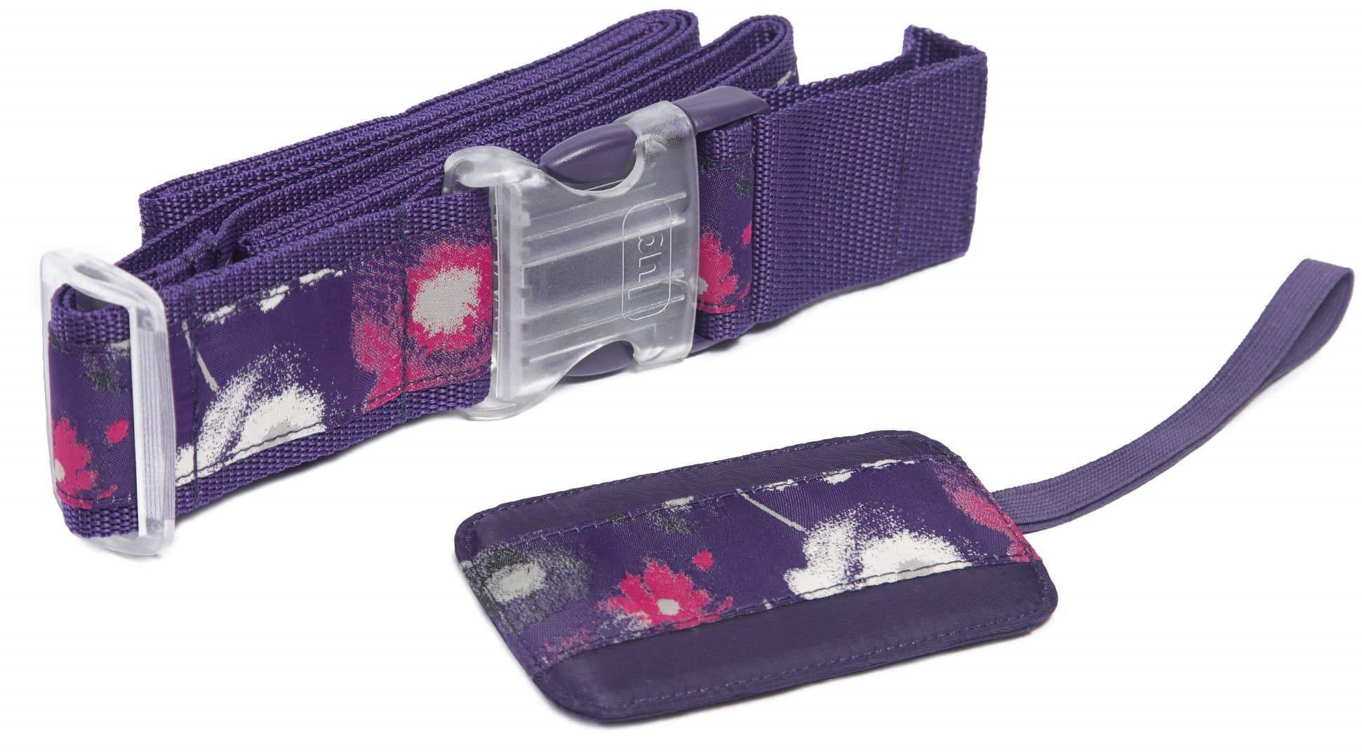 LUG - Baggage Claim Set - Strap & ID Tag - Watercolor Purple