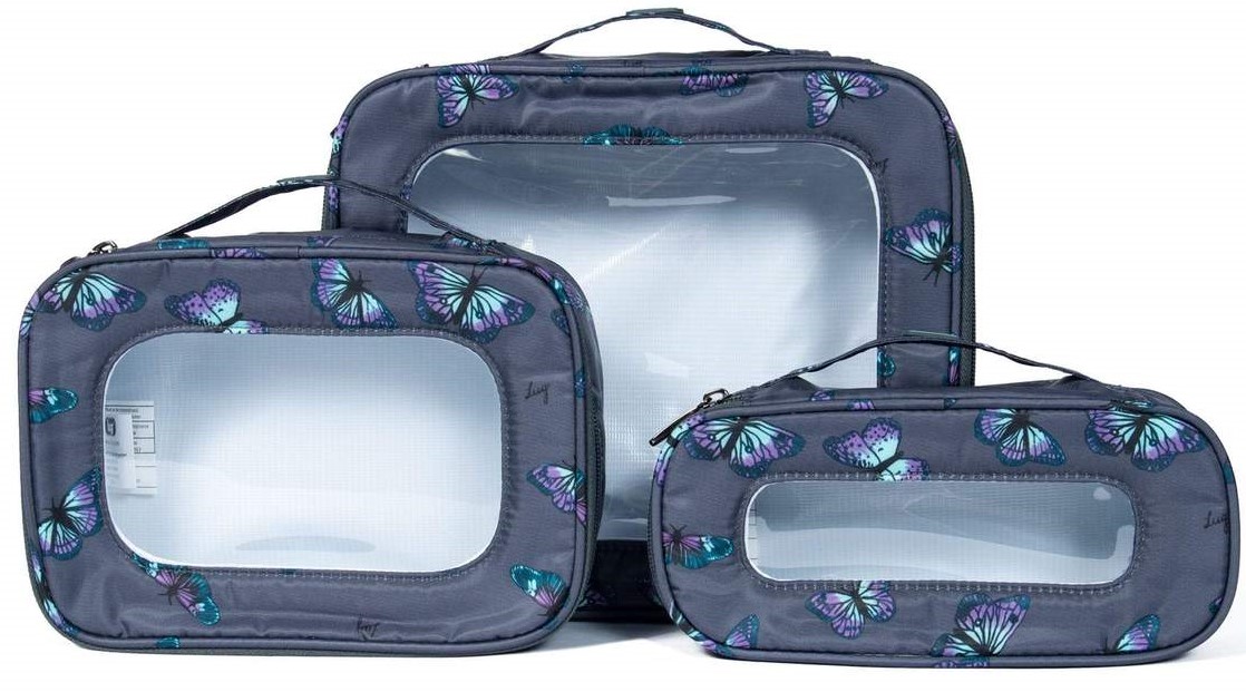 LUG - Bento Box - 3pc Storage Container Set - Butterfly Grey