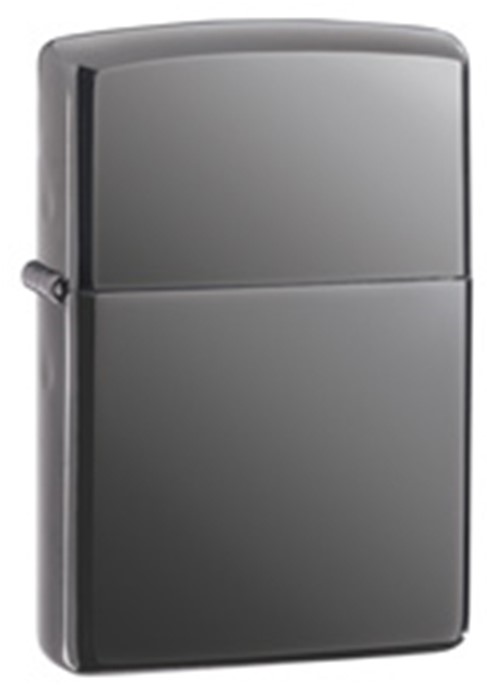 Zippo - #150 Plain Black Ice Lighter