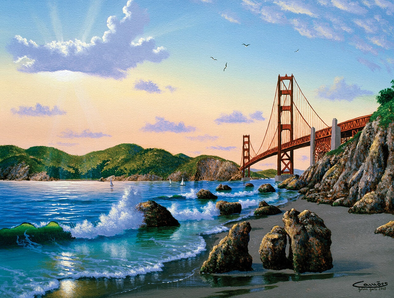 SunsOut Puzzle - #66904 Bridge View - 500pc Jigsaw Puzzle