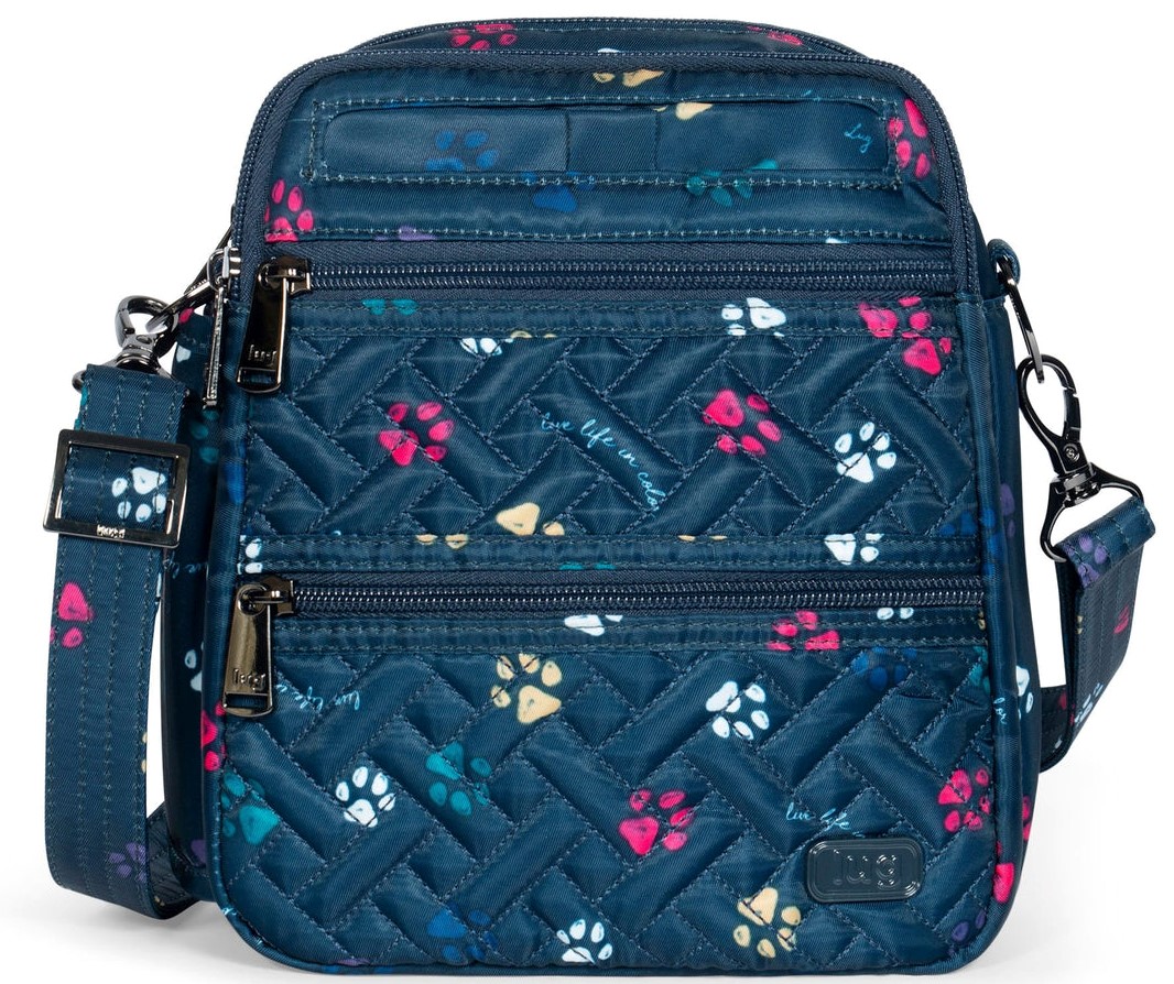 LUG - Can Can XL - Fresh & Functional Convertible Crossbody - Paws Navy