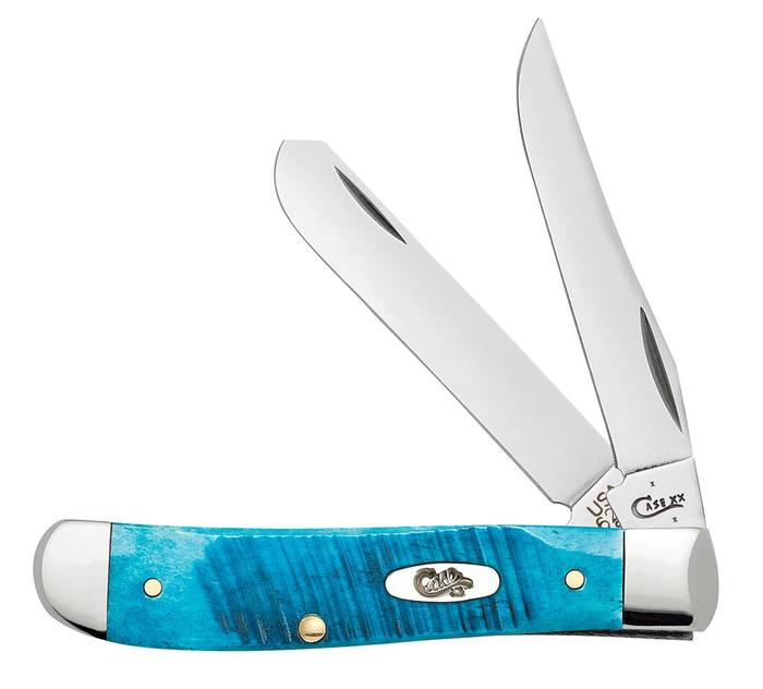 Case XX #25593 - Mini Trapper - Caribbean Blue Sawcut