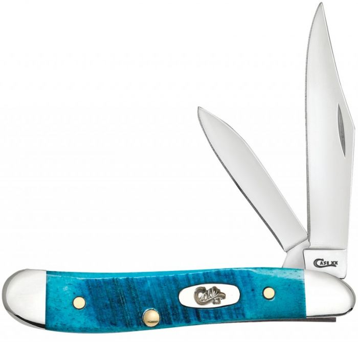 Case XX #25596 - Peanut - Caribbean Blue Sawcut