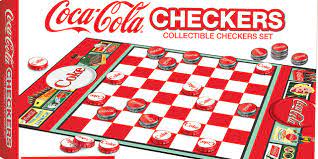 Leanin' Tree/Masterpieces Game - #42075 Coca-Cola Checker Board Game