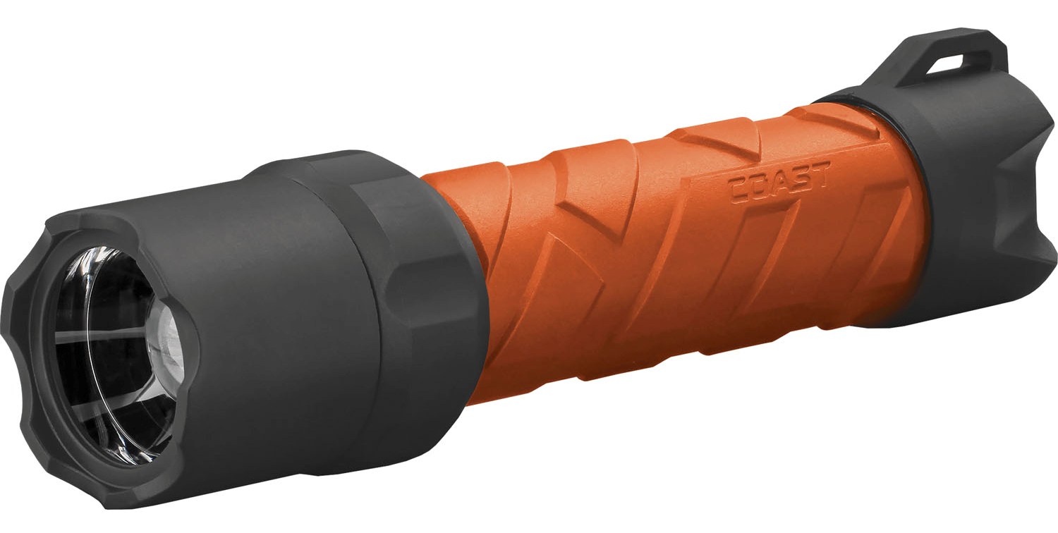 Coast 600R Polysteel Rechargeable Flashlight - Orange