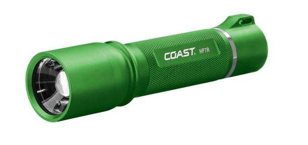 Coast HP7R Rechargeable Flashlight - Green