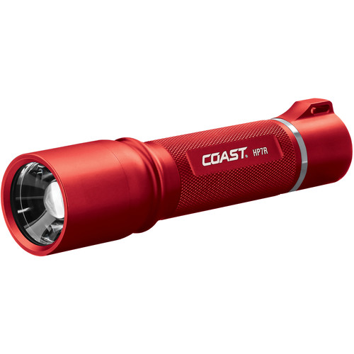 Coast HP7R Rechargeable Flashlight - Red 