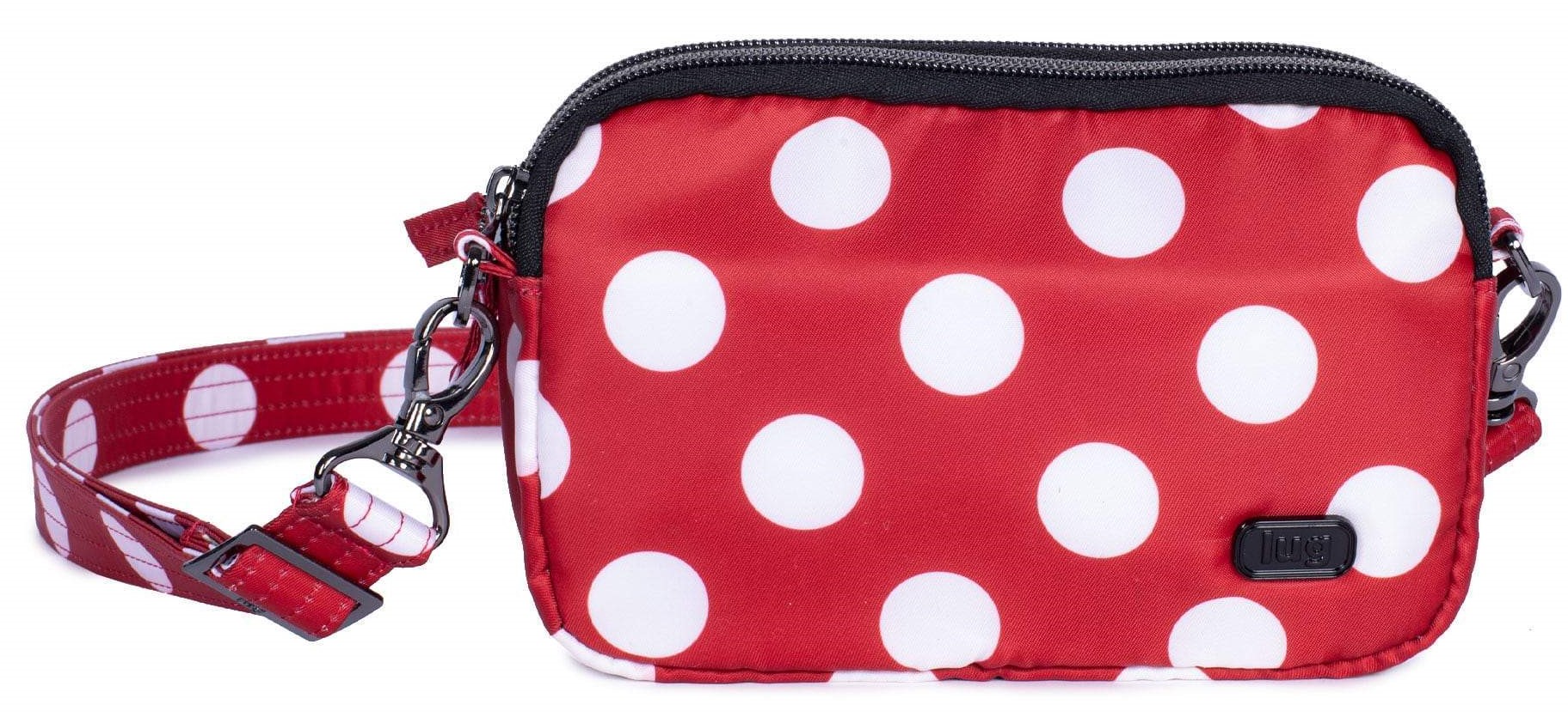 LUG - Coupe - Compact Crossbody, Belt Bag - Crimson Dot