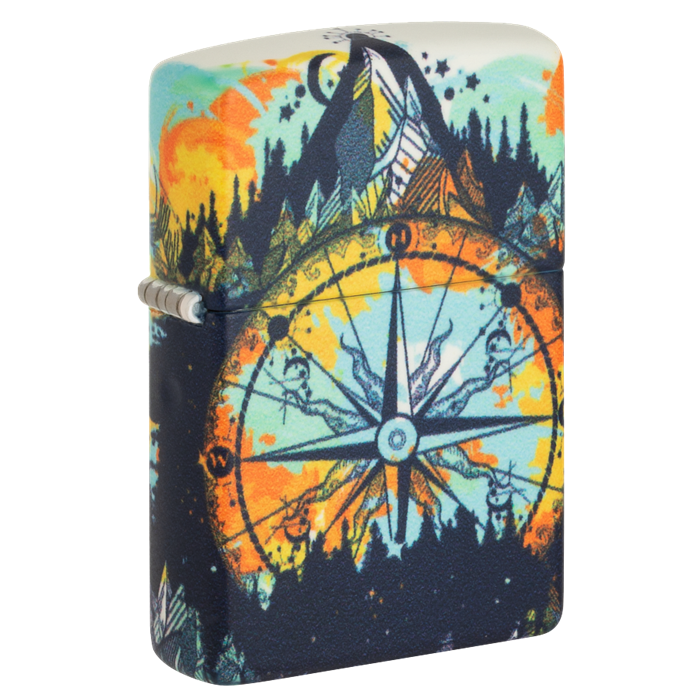 Zippo - #49805 Glow-in-the-Dark Compass Lighter