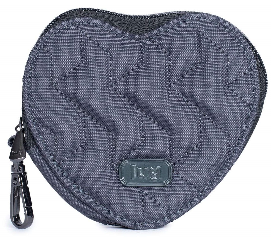 LUG - Heart Pouch - Card, Coin & Cash Pouch - Grey