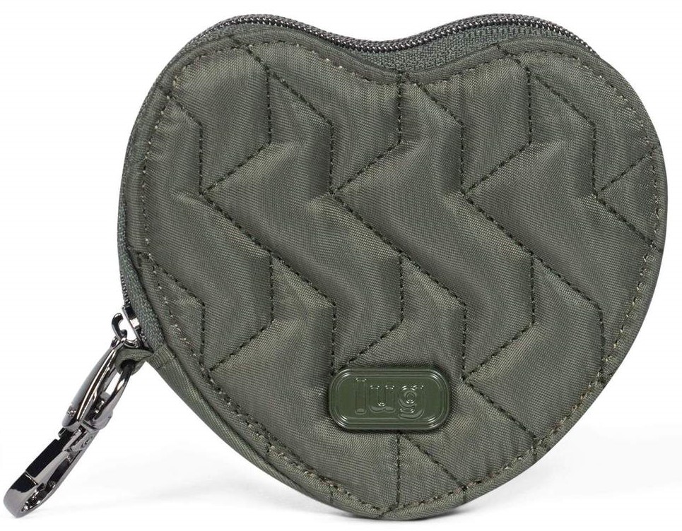 LUG - Heart Pouch - Card, Coin & Cash Pouch - Olive Green - Planktown ...