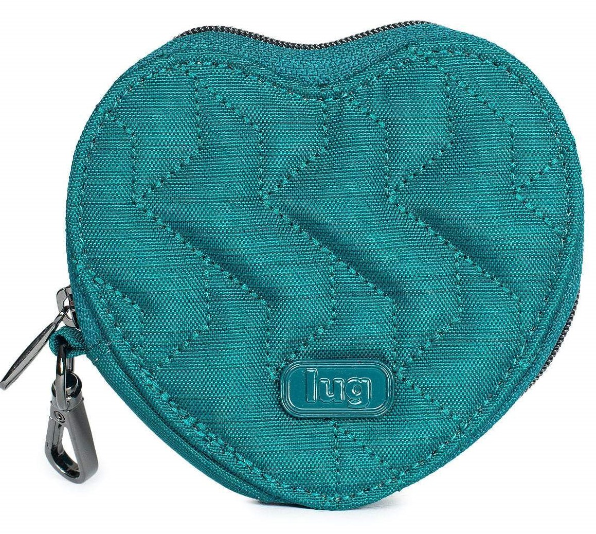 LUG - Heart Pouch - Card, Coin & Cash Pouch - Teal