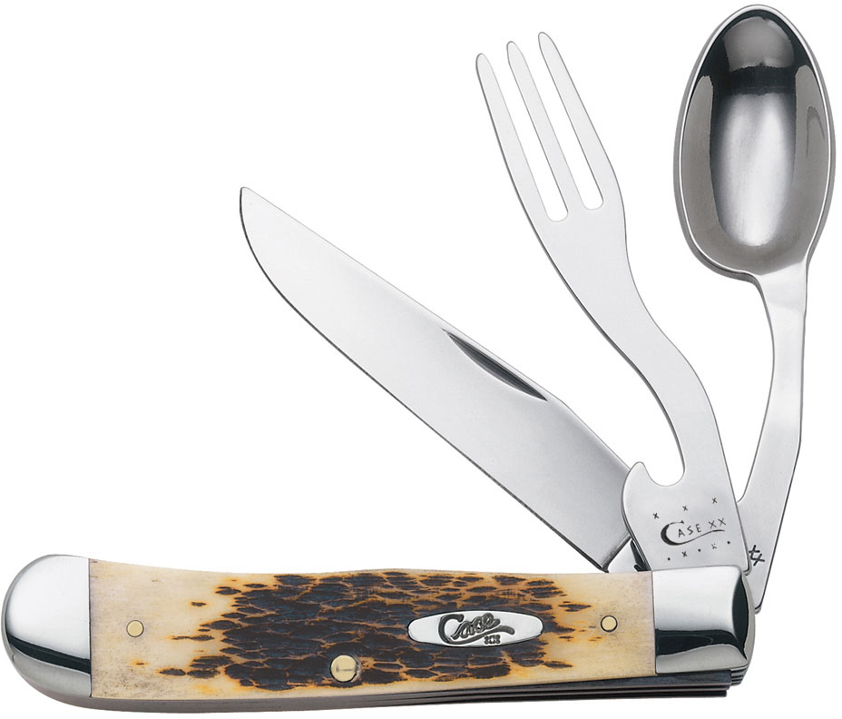 Case XX #00052 - Hobo - Amber Bone Peach Seed Jig
