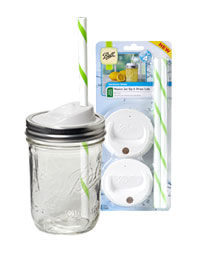 Mason Jar Sip & Straw Lids