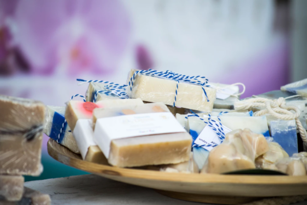 soaps and lotions for sale at planktown hardware