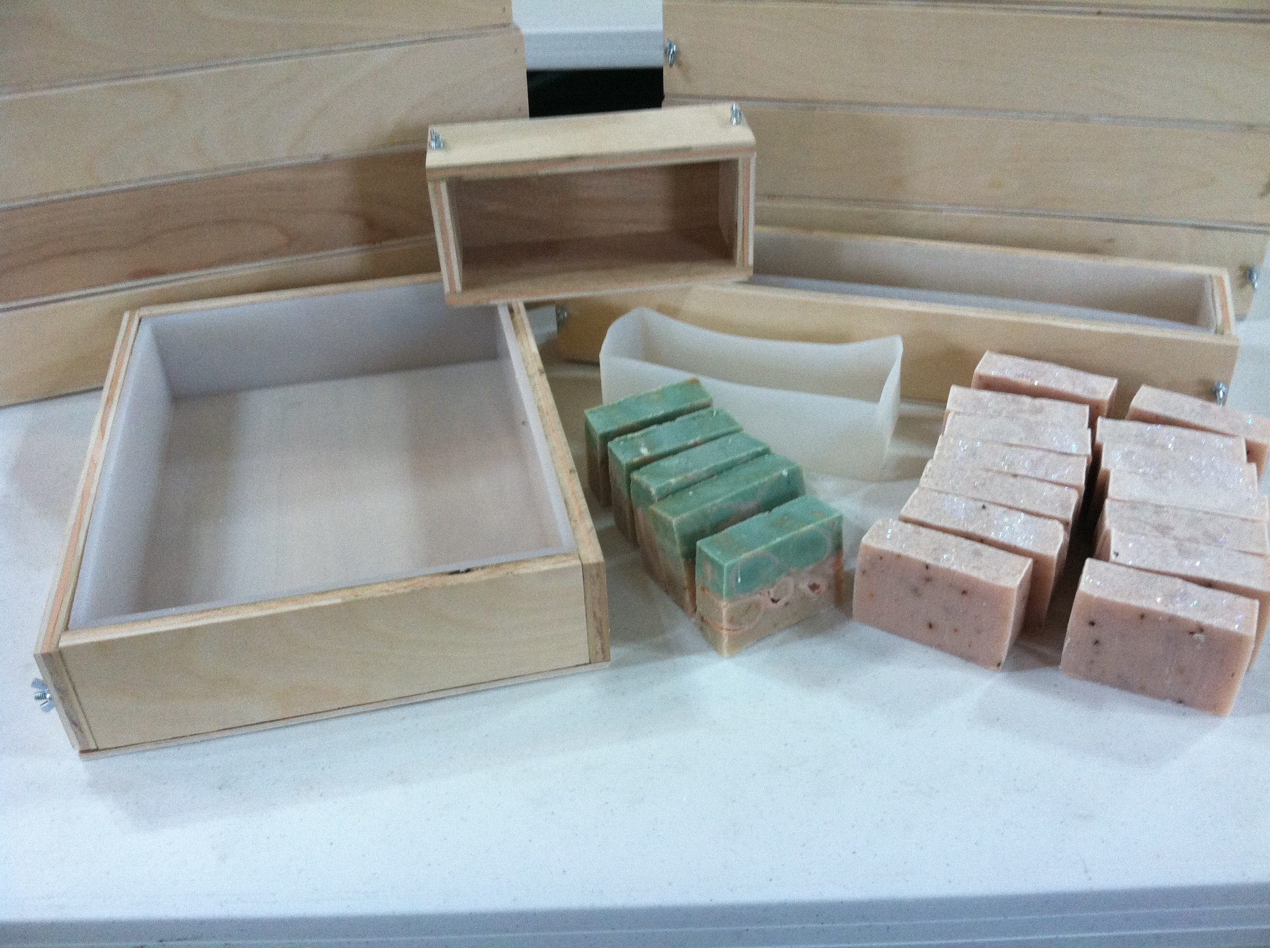 Wooden Soap Molds & Silicone Liners