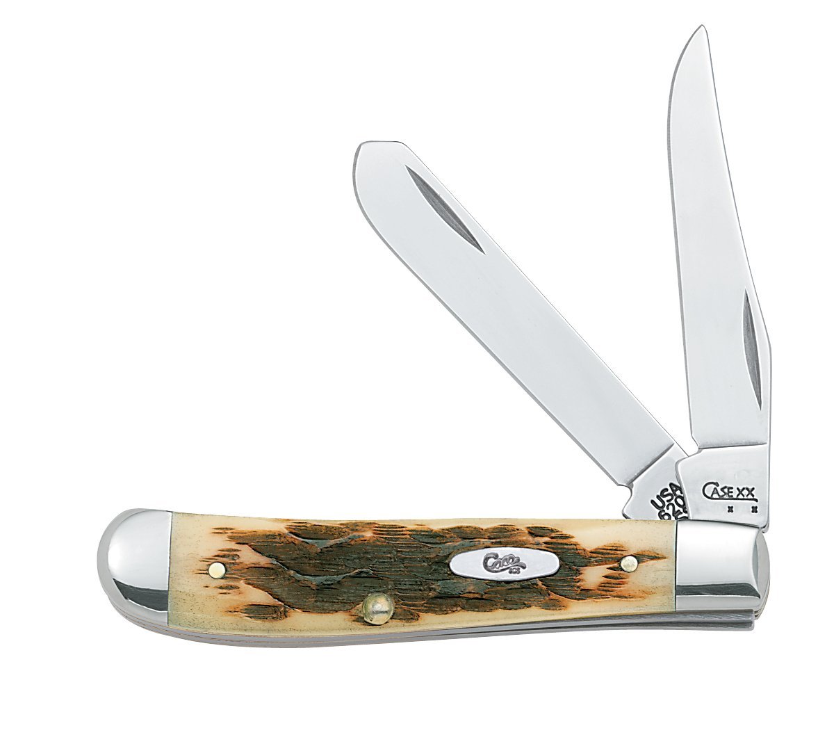 Case XX #00013 - Mini Trapper - Amber Jigged Bone 