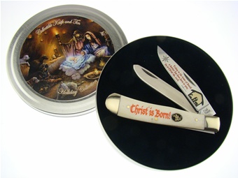 Christ is Born Knife Gift Tin