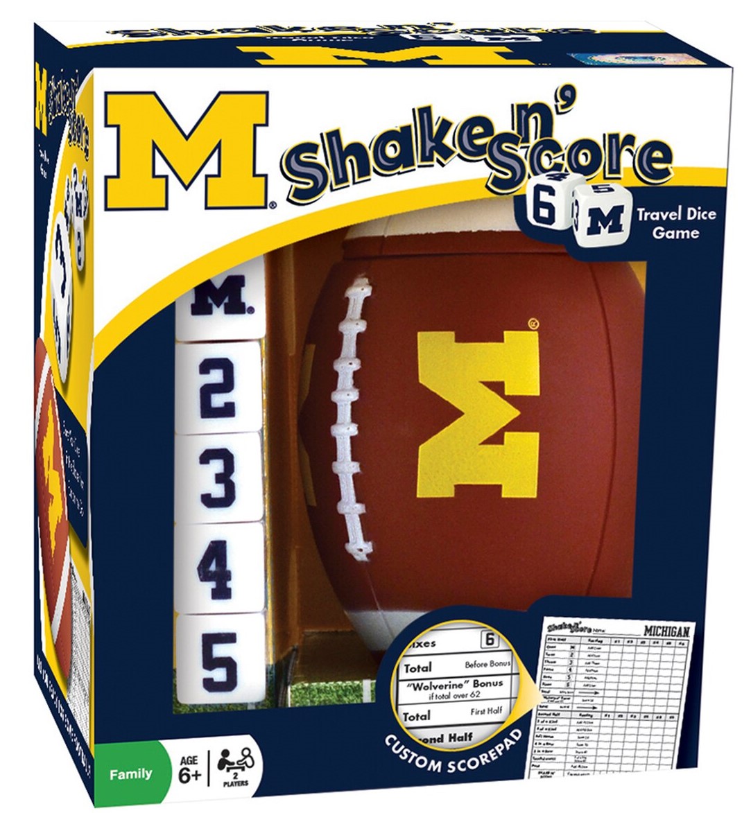 Leanin' Tree/Masterpieces Game - #41533 NCAA Michigan State Shake and Score Travel Dice Game
