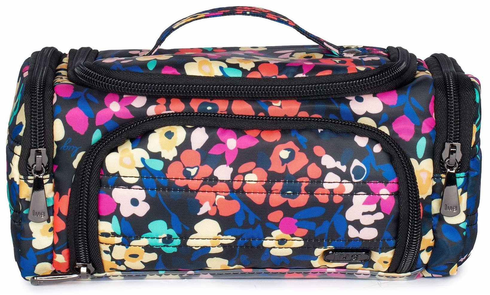 LUG - Mini Trolley - Mini Travel Essentials Bag - Wildflower Black