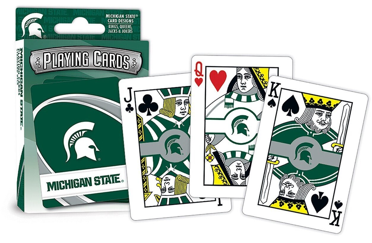 Leanin' Tree/Masterpieces Game - #MST3100 NCAA Michigan State Playing Cards